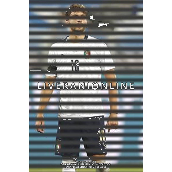 Italia - Moldavia Partita Amichevole del 07/10/2020 nella foto: Manuel Locatelli(Italia) ©Claudio Zamagni/Agenzi Aldo Liverani s.a.s. Manuel Locatelli(Italia) during friendly soccer match between Italy and Moldova at Artemio Franchi Stadium on October 07 2020 photo credit by Claudio Zamagni/Aldo Liverani Photo Agency/ AGENZIA ALDO LIVERANI SAS
