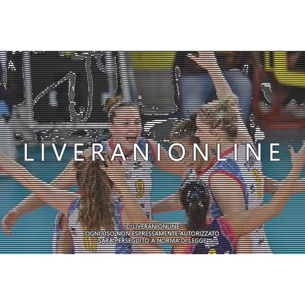 Savino Del Bene Scandicci vs Khimik Yuzhny - Volleyball Champions League Women 2020/2021, 07 October 2020 scandicci, Italy Photo showing: Players Savino Del Bene Scandicci celebrate @LM/Lisa Guglielmi/ AGENZIA ALDO LIVERANI SAS