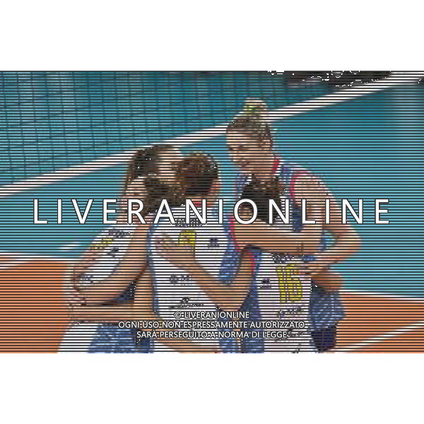 Savino Del Bene Scandicci vs Khimik Yuzhny - Volleyball Champions League Women 2020/2021, 07 October 2020 scandicci, Italy Photo showing: Players Savino Del Bene Scandicci celebrate @LM/Lisa Guglielmi/ AGENZIA ALDO LIVERANI SAS