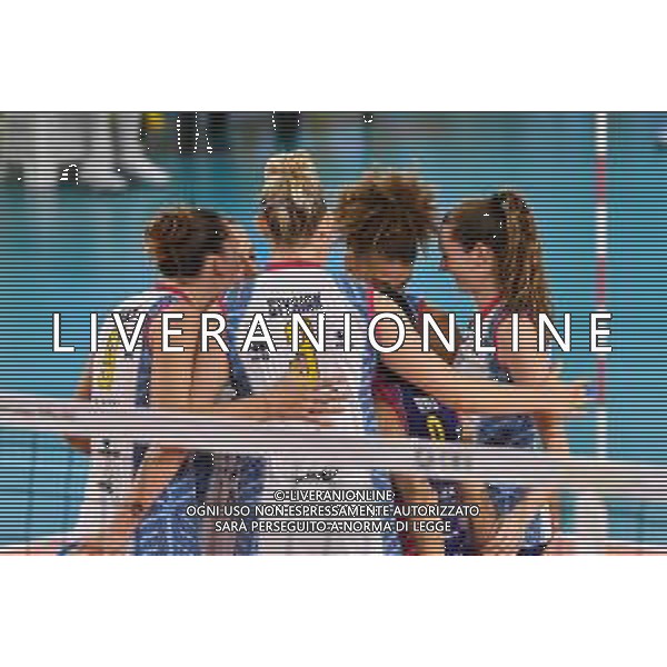 Savino Del Bene Scandicci vs Khimik Yuzhny - Volleyball Champions League Women 2020/2021, 07 October 2020 scandicci, Italy Photo showing: Players Savino Del Bene Scandicci celebrate @LM/Lisa Guglielmi/ AGENZIA ALDO LIVERANI SAS