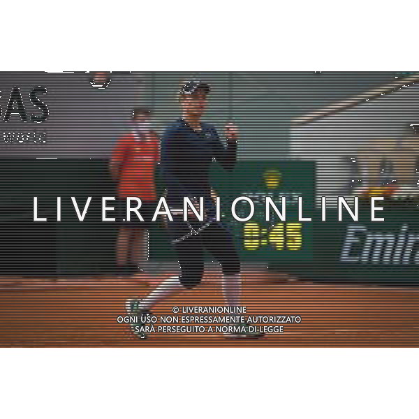 Quarter-final of the Roland Garros 2020, Grand Slam - Tennis Internationals, 07 October 2020 Roland Garros stadium, paris, france, Italy Photo showing: Laura Siegemund of Germany in action against Petra Kvitova of the Czech Republic @LM/DPPI/DPPI/Rob Prange AG ALDO LIVERANI SAS