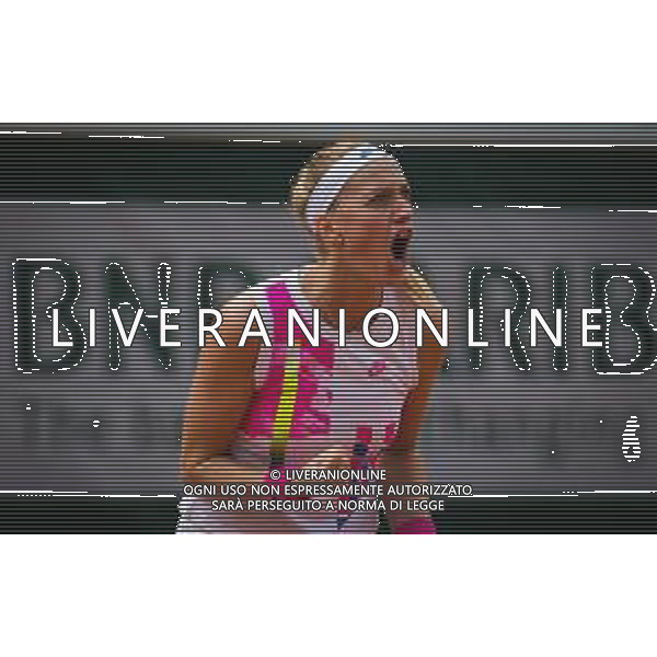 Quarter-final of the Roland Garros 2020, Grand Slam - Tennis Internationals, 07 October 2020 Roland Garros stadium, paris, france, Italy Photo showing: Petra Kvitova of the Czech Republic in action against Laura Siegemund of Germany @LM/DPPI/DPPI/Rob Prange AG ALDO LIVERANI SAS