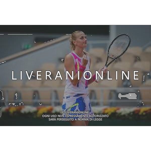 Quarter-final of the Roland Garros 2020, Grand Slam - Tennis Internationals, 07 October 2020 Roland Garros stadium, paris, france, Italy Photo showing: Petra Kvitova of the Czech Republic in action against Laura Siegemund of Germany  @LM/DPPI/DPPI/Rob Prange  AG ALDO LIVERANI SAS
