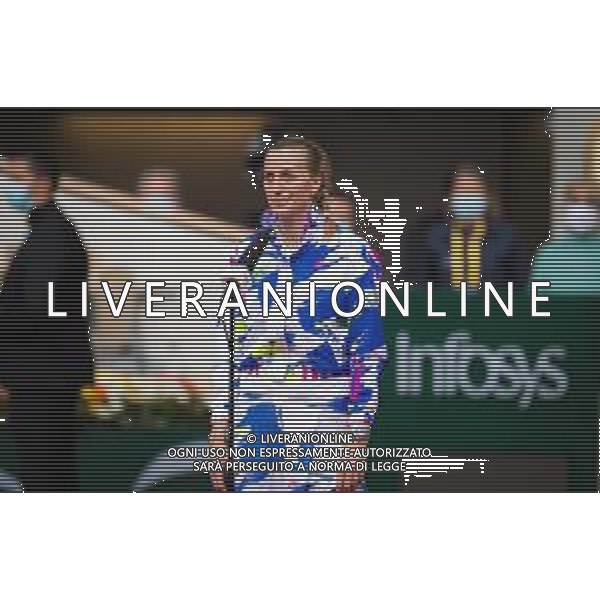 Quarter-final of the Roland Garros 2020, Grand Slam - Tennis Internationals, 07 October 2020 Roland Garros stadium, paris, france, Italy Photo showing: Petra Kvitova of the Czech Republic in action against Laura Siegemund of Germany  @LM/DPPI/DPPI/Rob Prange  AG ALDO LIVERANI SAS