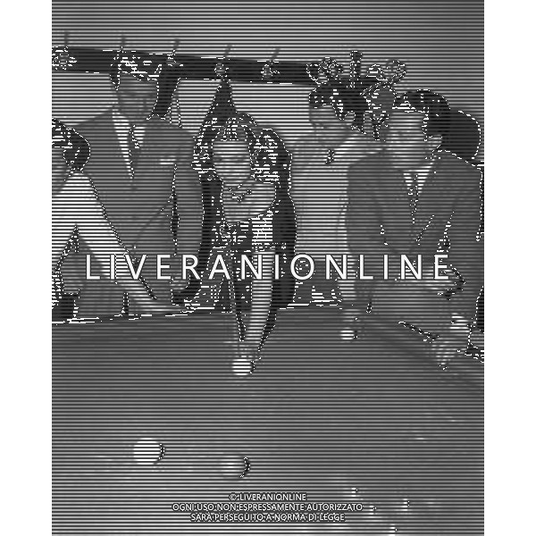 RETROSPETTIVA ALBERTO SORDI, attore e regista italiano - NELLA FOTO NEL 1953 DURANTE LE RIPRESE DEL FILM \' I VITELLONI \' con Arlette Sauvage, Leopoldo Trieste e Franco Fabrizi ©ARCHIVIO AGENZIA ALDO LIVERANI