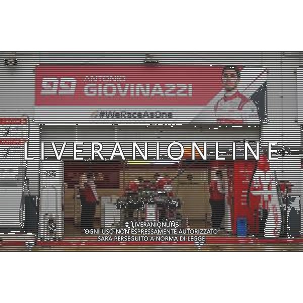 Formula 1 Aramco Grosser Preis Der Eifel 2020 Grand Prix - Thursday - Formula 1 Championship, 08 October 2020 Nurburgring, nurburg, germany, Italy Photo showing: 99 GIOVINAZZI Antonio (ita), Alfa Romeo Racing ORLEN C39, garage, box, @LM/DPPI/DPPI/Antonin Vincent AG ALDO LIVERANI SAS