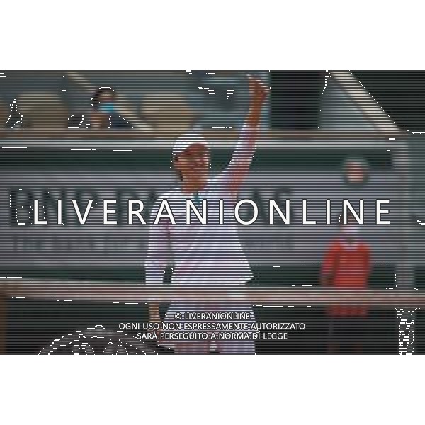 Semi-final of the Roland Garros 2020, Grand Slam tournament - Tennis Internationals, 08 October 2020 Roland Garros stadium, paris, france, Italy Photo showing: @LM/DPPI/DPPI/Rob Prange / AGENZIA ALDO LIVERANI SAS