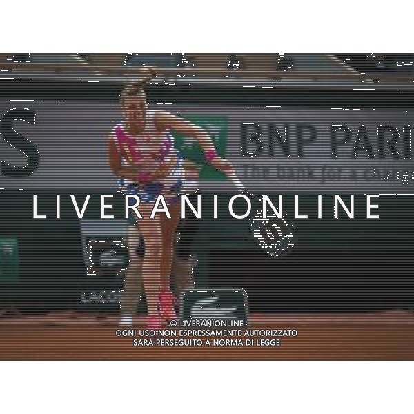 Semi-final of the Roland Garros 2020, Grand Slam tournament - Tennis Internationals, 08 October 2020 Roland Garros stadium, paris, france, Italy Photo showing: Petra Kvitova of the Czech Republic in action against Sofia Kenin of the United States @LM/DPPI/DPPI/Rob Prange / AGENZIA ALDO LIVERANI SAS