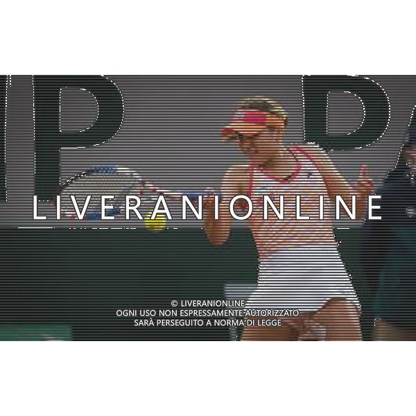 Semi-final of the Roland Garros 2020, Grand Slam tournament - Tennis Internationals, 08 October 2020 Roland Garros stadium, paris, france, Italy Photo showing: Sofia Kenin of the United States in action against Petra Kvitova of the Czech Republic @LM/DPPI/DPPI/Rob Prange / AGENZIA ALDO LIVERANI SAS