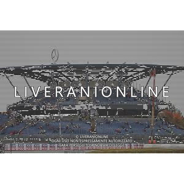 Circuit atmosphere - fans in the grandstand. 09.10.2020. Formula 1 World Championship, Rd 11, Eifel Grand Prix, Nurbugring, Germany, Practice Day. - www.xpbimages.com, EMail: requests@xpbimages.com © Copyright: Batchelor / XPB Images / AGENZIA ALDO LIVERANI SAS - ITALY ONLY EDITORIAL USE ONLY