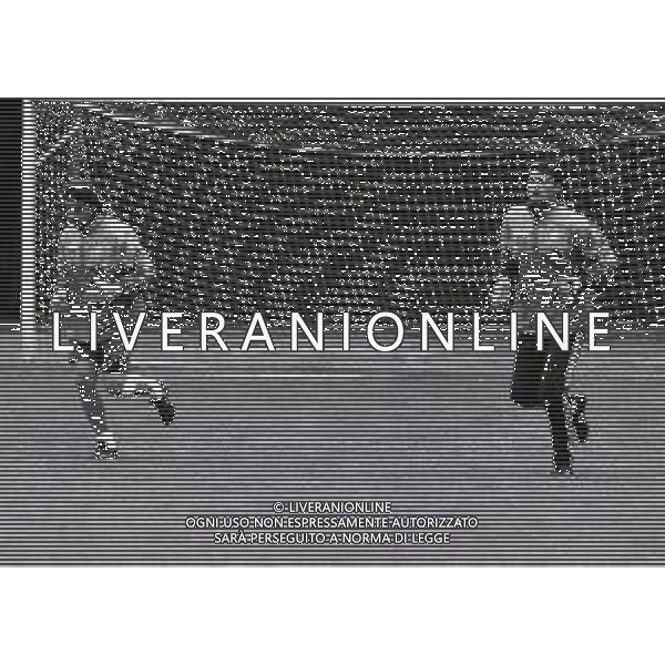 1995 MILANELLO ALLENAMENTO NAZIONALE ITALIANA CALCIO NELLA FOTO GIANLUCA PAGLIUCA E LUCA BUCCI AG ALDO LIVERANI SAS