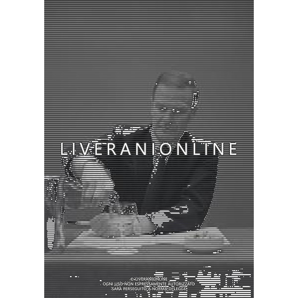 1994 MILANO ASSEMBLEA AIC PER LO SCIOPERO DEI CALCIATORI NELLA FOTO AVVOCATO SERGIO CAMPANA AG ALDO LIVERANI SAS