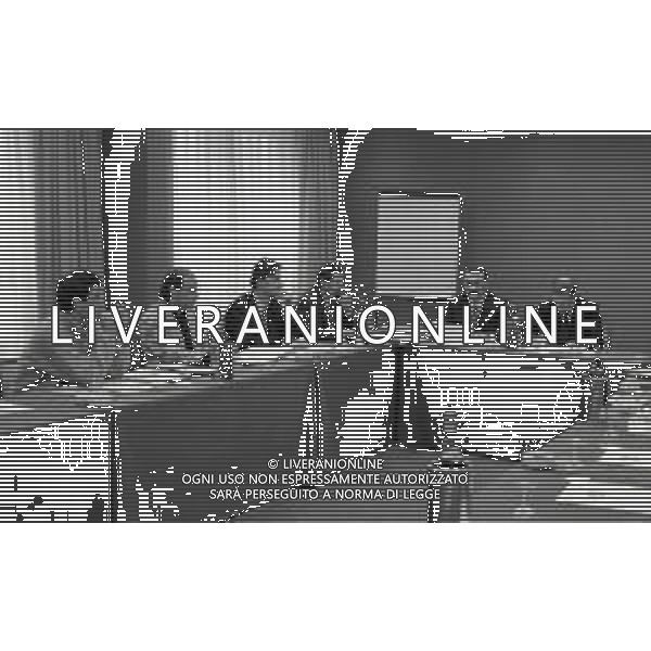 1994 MILANO ASSEMBLEA AIC PER LO SCIOPERO DEI CALCIATORI NELLA FOTO SERGIO CAMPANA-LEONARDO GROSSO-MOIOLI-ANDREA CARNEVALE-DOMENICO DI CARLO E CIRO FERRARA AG ALDO LIVERANI SAS