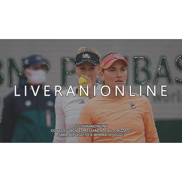 Roland Garros 2020, Grand Slam tournament - Tennis Internationals, 09 October 2020 Roland Garros stadium, paris, france, Italy Photo showing: Kristina Mladenovic of France and Timea Babos of Hungary in action @LM/DPPI/DPPI/Rob Prange AG ALDO LIVERANI SAS