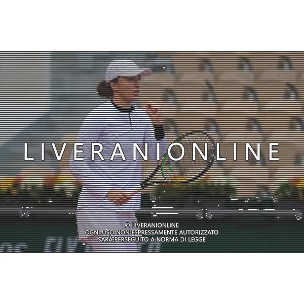 Roland Garros 2020, Grand Slam tournament - Tennis Internationals, 09 October 2020 Roland Garros stadium, paris, france, Italy Photo showing: Iga Swiatek of Poland in action @LM/DPPI/DPPI/Rob Prange AG ALDO LIVERANI SAS