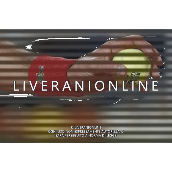 Roland Garros 2020, Grand Slam tournament - Tennis Internationals, 09 October 2020 Roland Garros stadium, paris, france, Italy Photo showing: NOVAKDJOKOVIC (SRB) with the official Wilson tennis ball in hand to serve @LM/DPPI/DPPI/Stephane Allaman AG ALDO LIVERANI SAS