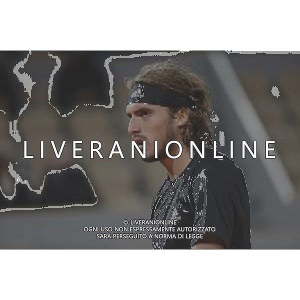 Roland Garros 2020, Grand Slam tournament - Tennis Internationals, 09 October 2020 Roland Garros stadium, paris, france, Italy Photo showing: STEFANOS TSITSIPAS (GRE) @LM/DPPI/DPPI/Stephane Allaman AG ALDO LIVERANI SAS
