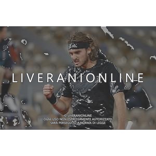 Roland Garros 2020, Grand Slam tournament - Tennis Internationals, 09 October 2020 Roland Garros stadium, paris, france, Italy Photo showing: STEFANOS TSITSIPAS (GRE) @LM/DPPI/DPPI/Stephane Allaman AG ALDO LIVERANI SAS