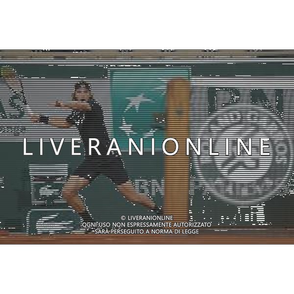 Roland Garros 2020, Grand Slam tournament - Tennis Internationals, 09 October 2020 Roland Garros stadium, paris, france, Italy Photo showing: Stefanos TSITSIPAS (GRE) @LM/DPPI/DPPI/Stephane Allaman AG ALDO LIVERANI SAS