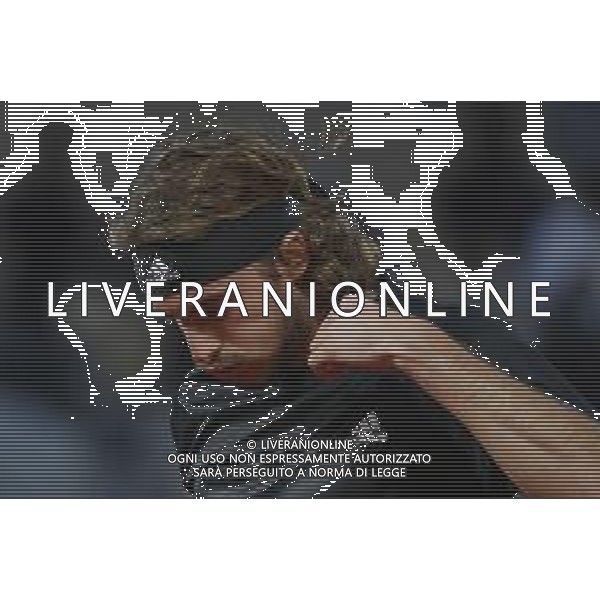 Roland Garros 2020, Grand Slam tournament - Tennis Internationals, 09 October 2020 Roland Garros stadium, paris, france, Italy Photo showing: Stefanos TSITSIPAS (GRE) @LM/DPPI/DPPI/Stephane Allaman AG ALDO LIVERANI SAS