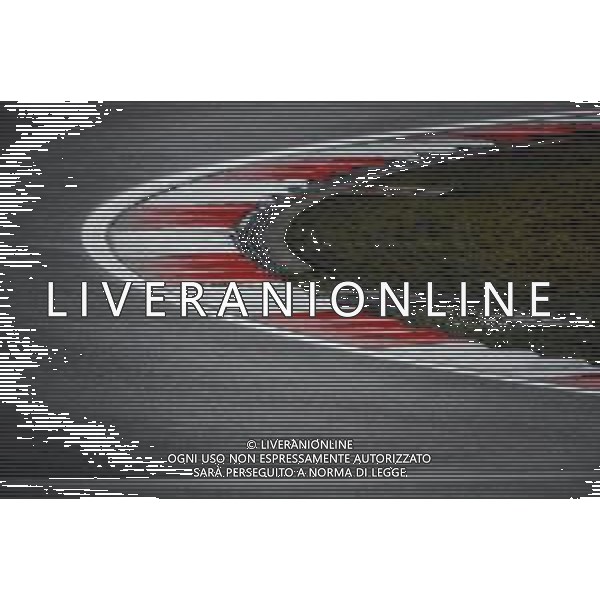 Formula 1 Aramco Grosser Preis Der Eifel 2020 Grand Prix - Friday - Formula 1 Championship, 09 October 2020 Nurburgring, nurburg, germany, Italy Photo showing: kerb, vibreur, wet track, piste, @LM/DPPI/DPPI/Antonin Vincent AG ALDO LIVERANI SAS