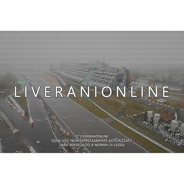 Formula 1 Aramco Grosser Preis Der Eifel 2020 Grand Prix - Friday - Formula 1 Championship, 09 October 2020 Nurburgring, nurburg, germany, Italy Photo showing: illustration of the main straight under the fog and rain, pluie, @LM/DPPI/DPPI/Antonin Vincent AG ALDO LIVERANI SAS