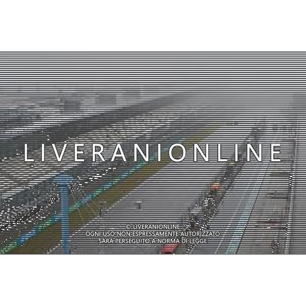 Formula 1 Aramco Grosser Preis Der Eifel 2020 Grand Prix - Friday - Formula 1 Championship, 09 October 2020 Nurburgring, nurburg, germany, Italy Photo showing: illustration of the main straight under the fog and rain, pluie, @LM/DPPI/DPPI/Antonin Vincent AG ALDO LIVERANI SAS