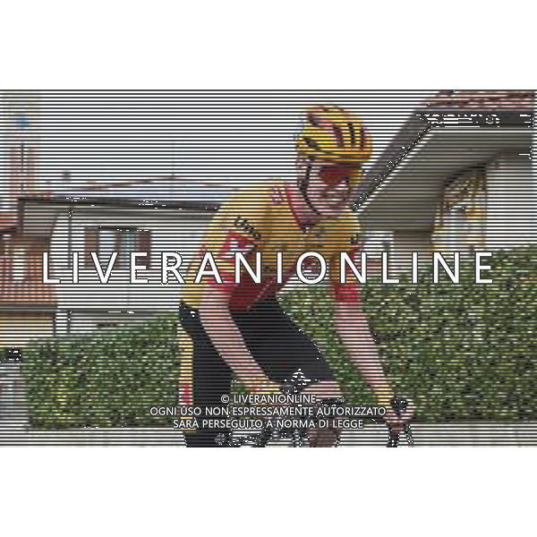 Under 23 Elite - In line race - Road Race San Vito al Tagliamento - Buja - Street Cycling, 10 October 2020 buja, Italy Photo showing: Andreas Leknessund - Uno XPro Cycling Team racing for the leadership @LM/Luca Tedeschi / AGENZIA ALDO LIVERANI SAS