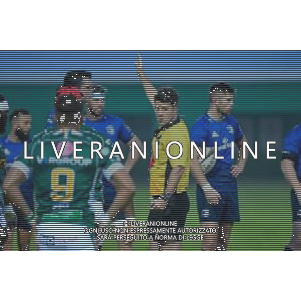 Benetton Treviso vs Leinster Rugby - Rugby Guinness Pro 14 2020/2021, 10 October 2020 Monigo Stadium, Treviso, Italy Photo showing: The referee of the match Ben Whitehouse (WRU) @LM/Ettore Griffoni AG ALDO LIVERANI SAS
