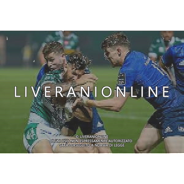 Benetton Treviso vs Leinster Rugby - Rugby Guinness Pro 14 2020/2021, 10 October 2020 Monigo Stadium, Treviso, Italy Photo showing: Jayden Hayward (Treviso) fights for the ball @LM/Ettore Griffoni AG ALDO LIVERANI SAS
