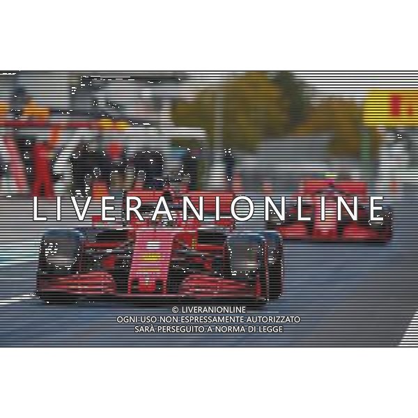 Formula 1 Aramco Grosser Preis Der Eifel 2020, Eifel Grand Prix - Saturday - Formula 1 Championship, 10 October 2020 Nurburgring, nurburg, germany, Italy Photo showing: 05 VETTEL Sebastian (ger), Scuderia Ferrari SF1000, action @LM/DPPI/DPPI/Xavi Bonilla / AGENZIA ALDO LIVERANI SAS - ITALY ONLY EDITORIAL USE ONLY