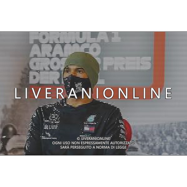 Formula 1 Aramco Grosser Preis Der Eifel 2020, Eifel Grand Prix - Saturday - Formula 1 Championship, 10 October 2020 Nurburgring, nurburg, germany, Italy Photo showing: HAMILTON Lewis (gbr), Mercedes AMG F1 GP W11 Hybrid EQ Power+, portrait, post-qualifying press conference @LM/DPPI/DPPI/Antonin Vincent / AGENZIA ALDO LIVERANI SAS - ITALY ONLY EDITORIAL USE ONLY