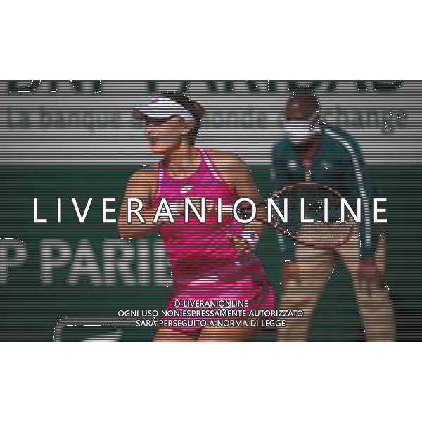 Roland Garros 2020, Grand Slam tournament - Juniors final - Tennis Internationals, 10 October 2020 Roland Garros stadium, paris, france, Italy Photo showing: Alina Charaeva of Russia in action against Elsa Jacquemot of France @LM/DPPI/DPPI/Rob Prange AG ALDO LIVERANI SAS