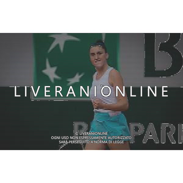 Roland Garros 2020, Grand Slam tournament - Juniors final - Tennis Internationals, 10 October 2020 Roland Garros stadium, paris, france, Italy Photo showing: Elsa Jacquemot of France in action against Alina Charaeva of Russia @LM/DPPI/DPPI/Rob Prange AG ALDO LIVERANI SAS
