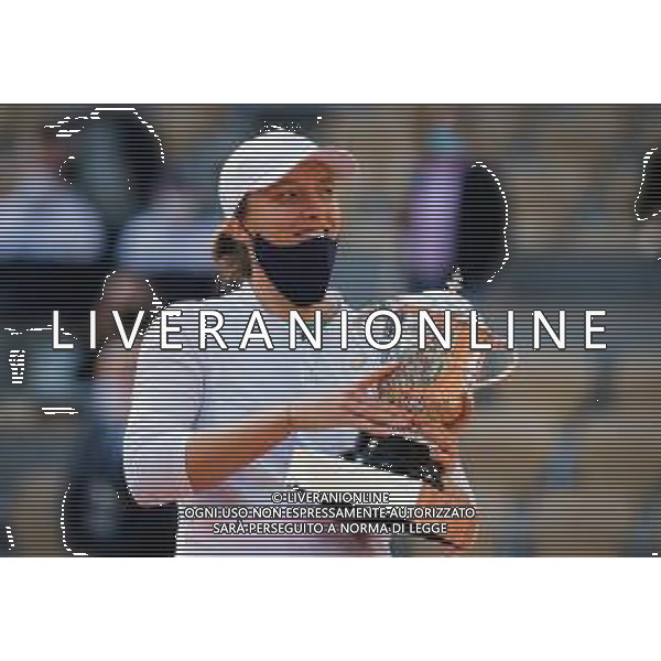 Roland Garros 2020 - Grand Slam tournament - Women single final - Tennis Internationals, 10 October 2020 Roland Garros stadium, paris, france, Italy Photo showing: Ina SWIATEK (POL) won the match, celebration with the trophy over Philippe Chatrier stadium @LM/DPPI/DPPI/Rob Prange AG ALDO LIVERANI SAS