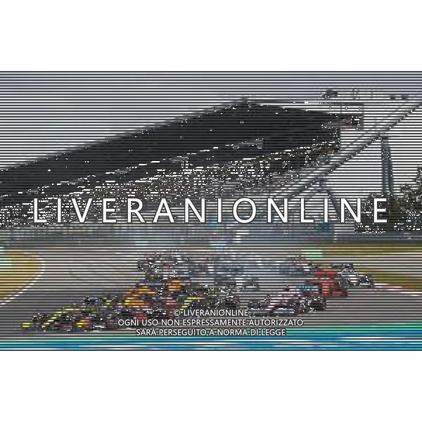 Formula 1 Aramco Grosser Preis Der Eifel 2020, Eifel Grand Prix - Sunday - Formula 1 Championship, 11 October 2020 Nurburgring, nurburg, germany, Italy Photo showing: Start of the race 23 ALBON Alexander (tha), Aston Martin Red Bull Racing Honda RB16, action @LM/DPPI/DPPI/Antonin Vincent / AGENZIA ALDO LIVERANI SAS - ITALY ONLY EDITORIAL USE ONLY