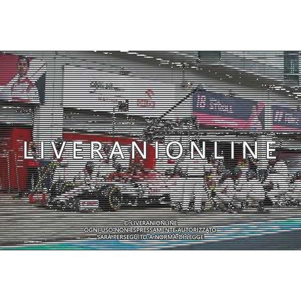 Formula 1 Aramco Grosser Preis Der Eifel 2020, Eifel Grand Prix - Sunday - Formula 1 Championship, 11 October 2020 Nurburgring, nurburg, germany, Italy Photo showing: 07 RAIKKONEN Kimi (fin), Alfa Romeo Racing ORLEN C39 pit stop @LM/DPPI/DPPI/Antonin Vincent / AGENZIA ALDO LIVERANI SAS - ITALY ONLY EDITORIAL USE ONLY