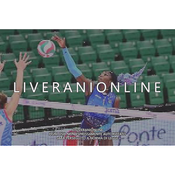Il Bisonte Firenze vs Savino Del Bene Scandicci - Volleyball Italian Serie A1 Women Championship 2020/2021, 11 October 2020 Florence, Italy Photo showing: Terry Enweonwu (Il Bisonte Firenze) @LM/Lisa Guglielmi AG ALDO LIVERANI SAS