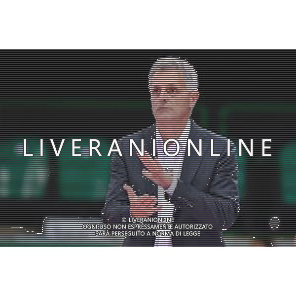 Il Bisonte Firenze vs Savino Del Bene Scandicci - Volleyball Italian Serie A1 Women Championship 2020/2021, 11 October 2020 Florence, Italy Photo showing: Marco Mencarelli (Head Coach Il Bisonte Firenze) @LM/Lisa Guglielmi AG ALDO LIVERANI SAS