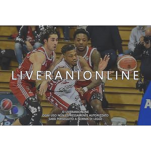 Basket Allianz Pallacanestro Trieste vs A|X Armani Exchange Milano - Campionato di Basket Serie A 2020/2021, 11 ottobre 2020 Trieste, Italia Nella foto: Dean Brooks (Milano) contrastato da Devote Upson e Davide Alviti (Trieste) @LM/Franco Debernardi AG ALDO LIVERANI SAS