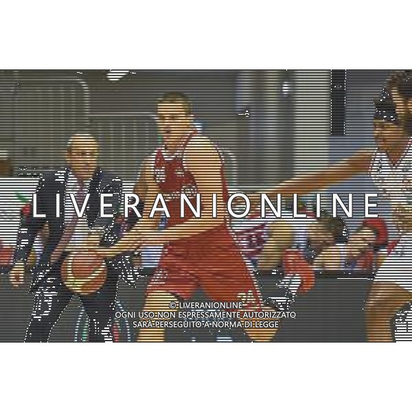 Basket Allianz Pallacanestro Trieste vs A|X Armani Exchange Milano - Campionato di Basket Serie A 2020/2021, 11 ottobre 2020 Trieste, Italia Nella foto: Andrejs Grazulis (Trieste) contrastato da Vincent Leday (Milano) @LM/Franco Debernardi AG ALDO LIVERANI SAS