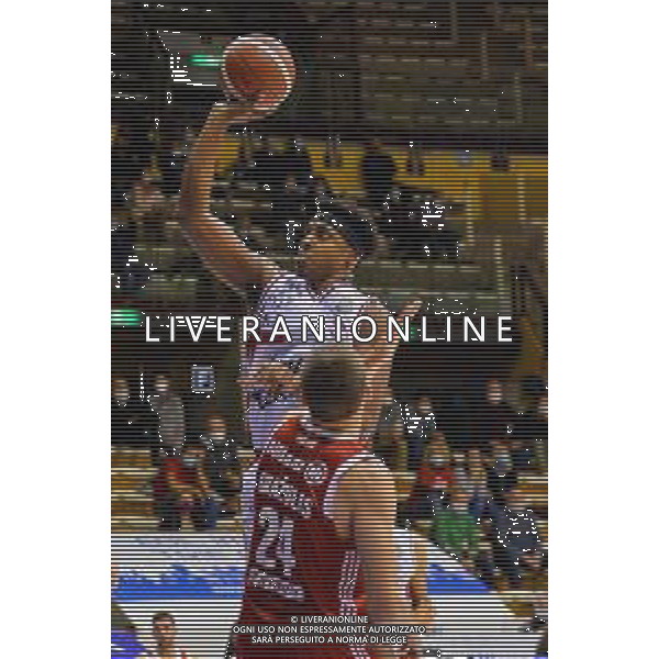 Basket Allianz Pallacanestro Trieste vs A|X Armani Exchange Milano - Campionato di Basket Serie A 2020/2021, 11 ottobre 2020 Trieste, Italia Nella foto: Vincent Leday (Milano) contrastato da Andrejs Grazulis (Trieste) @LM/Franco Debernardi AG ALDO LIVERANI SAS