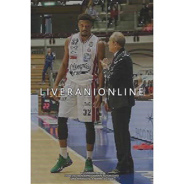 Basket Allianz Pallacanestro Trieste vs A|X Armani Exchange Milano - Campionato di Basket Serie A 2020/2021, 11 ottobre 2020 Trieste, Italia Nella foto: Jeff Brooks (A|X Armani Exchange Milano) a colloquio con Ettore Messina @LM/Luca Tedeschi AG ALDO LIVERANI SAS