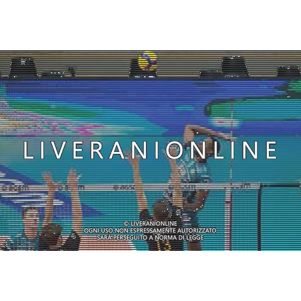 NBV Verona vs Sir Safety Conad Perugia - Campionato di Volley Superlega Serie A 2020/2021, 11 ottobre 2020 Verona, Italia Nella foto: Schiacciata di Wilfredo Leon Venero - Sir Safety Conad Perugia @LM/Roberto Tommasini AG ALDO LIVERANI SAS