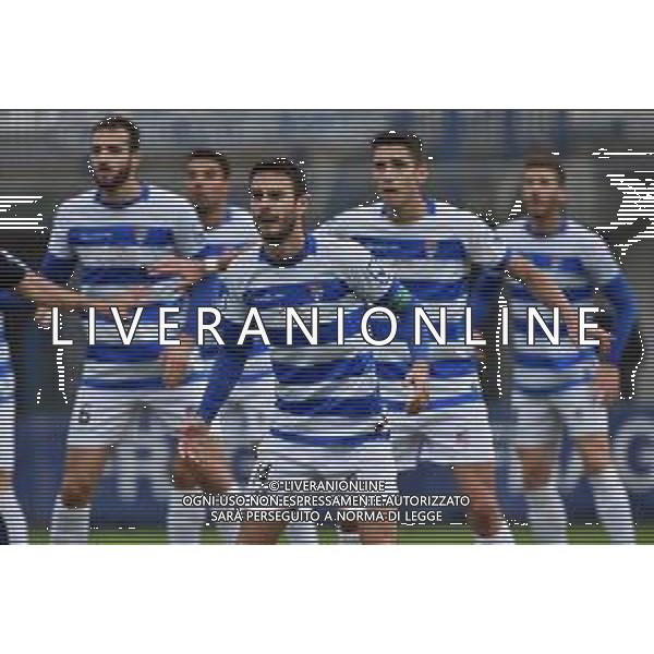 Luca Bertoni (Pro Patria) in mezzo davanti con altri giocatori della Pro Patria Pro Patria vs Pistoiese Campionato Serie C - 4° giornata Busto Arsizio (VA) 11–10-2020 Stadio Carlo Speroni foto Roberto Garavaglia - agenzia Aldo Liverani sas