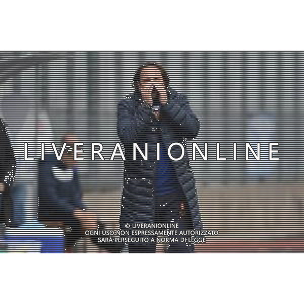 Nicolo’ Frustalupi allenatore Pistoiese Pro Patria vs Pistoiese Campionato Serie C - 4° giornata Busto Arsizio (VA) 11–10-2020 Stadio Carlo Speroni foto Roberto Garavaglia - agenzia Aldo Liverani sas