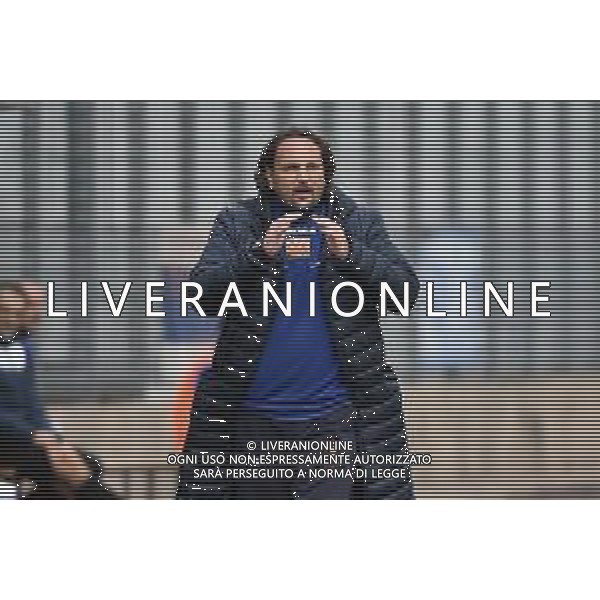 Nicolo’ Frustalupi allenatore Pistoiese Pro Patria vs Pistoiese Campionato Serie C - 4° giornata Busto Arsizio (VA) 11–10-2020 Stadio Carlo Speroni foto Roberto Garavaglia - agenzia Aldo Liverani sas