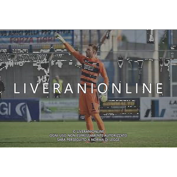 Filippo Perucchini (Pistoiese) Pro Patria vs Pistoiese Campionato Serie C - 4° giornata Busto Arsizio (VA) 11–10-2020 Stadio Carlo Speroni foto Roberto Garavaglia - agenzia Aldo Liverani sas