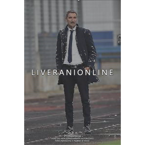 Massimo Sala vice allenatore Pro Patria in panchina al posto dell’allenatore Ivan Javorcic Pro Patria vs Pistoiese Campionato Serie C - 4° giornata Busto Arsizio (VA) 11–10-2020 Stadio Carlo Speroni foto Roberto Garavaglia - agenzia Aldo Liverani sas
