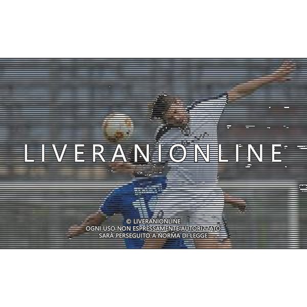 Paganese vs Cavese - Campionato di Calcio Serie C - Lega Pro 2020/2021, 11 ottobre 2020 Pagani, Italia Nella foto: Andrea De Paoli (9) Cavese 1919 anticipa di testa Alessio Benedetti (19) Paganese Calcio 1926 @LM/Andrea D¬¥Amico AG ALDO LIVERANI SAS